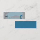 長い髪-細い スキニー名刺 (正面/裏面)