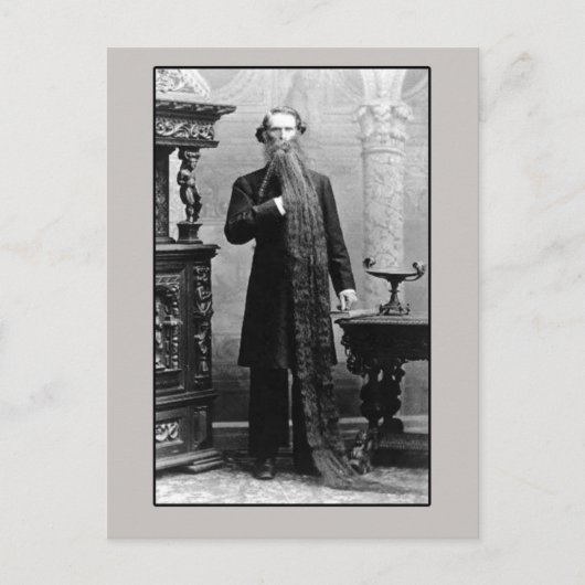 長い髭の男 ポストカード (正面)