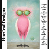 長い鮮やか脚のおもしろいピンクの鳥BS9 Decompage 薄葉紙