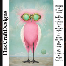 長い鮮やか脚のおもしろいピンクの鳥BS9 Decompage