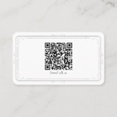 長い黒い爪とクリスタルエネルギーフリーギフトQR 名刺 (裏面)