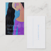 長い黒髪 予約カード (正面/裏面)