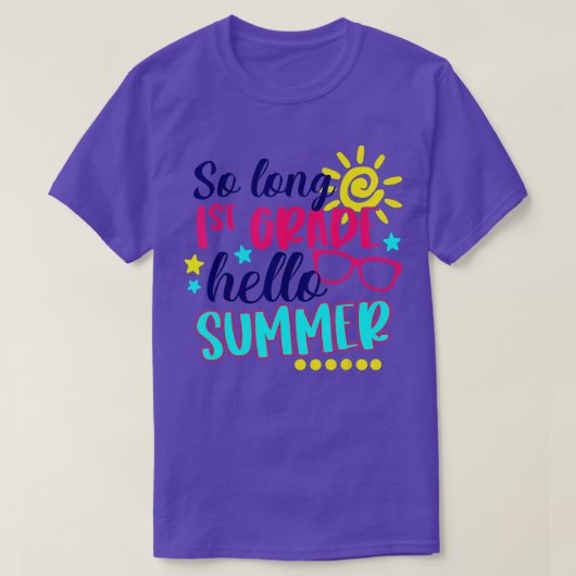 長い1年生ハロープール学校の最後の日 Tシャツ (デザイン正面)