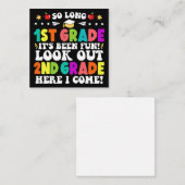 長い1年生2年生のおもしろいだ エンクロージャーカード (正面/裏面)