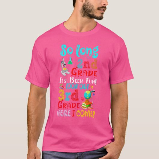 長い2年生3年生のおもしろい Tシャツ (正面)
