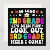 長い2年生3年生の卒業式を見る 案内状 (正面/裏面)