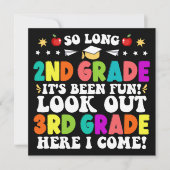 長い2年生3年生の卒業式を見る 案内状 (正面)