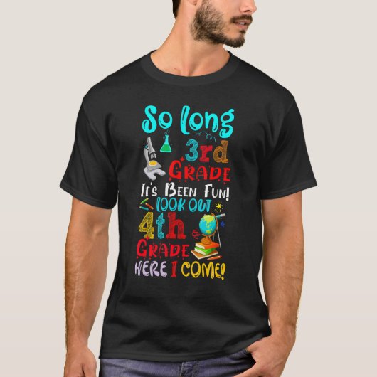 長い3年生4年生のおもしろいだ Tシャツ (正面)