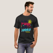 長い3年生Hello夏休み最終日O Tシャツ (正面フル)