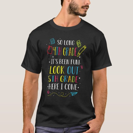 長い4年生ここで5年生を見る私は来1 Tシャツ (正面)