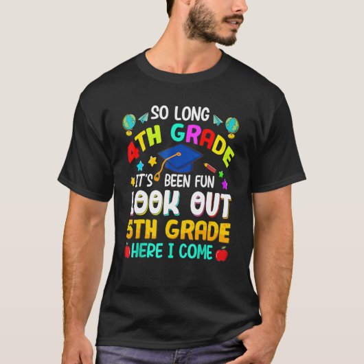 長い4年生ここで5年生を見る私は来G Tシャツ (正面)