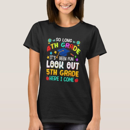 長い4年生ここで5年生を見る私は来G Tシャツ (正面)