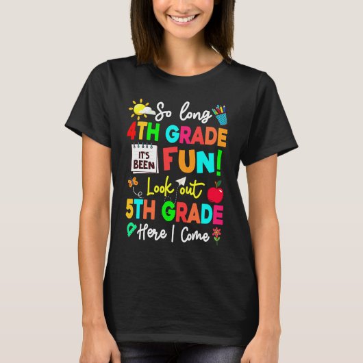 長い4年生ここで5年生を見る私は来G Tシャツ (正面)