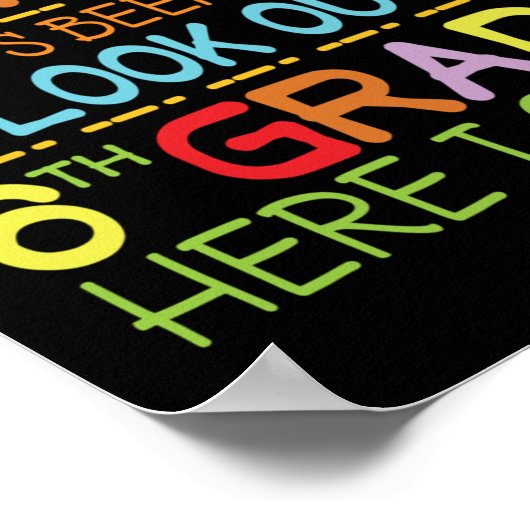 長い5年生–6年生を見て！ ポスター (角)