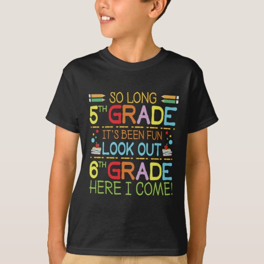 長い5年生–6年生を見て! Tシャツ (正面)