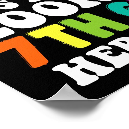 長い6年生ここで7年生を見る私来 ポスター (角)