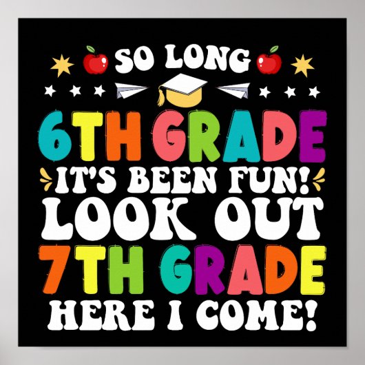 長い6年生ここで7年生を見る私来 ポスター (正面)