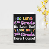 長い6年生7年生のおもしろいだ カード (黄色い花)