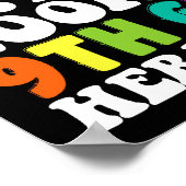 長い8年生ここで9年生を見る来 ポスター (角)