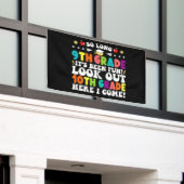 長い9年生10年生を見て私は来 横断幕 (ビルの外側)