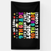 長い9年生10年生を見て私は来 横断幕 (縦)