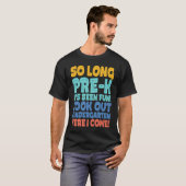長いK前におもしろい卒業 Tシャツ (正面フル)