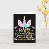 長いK前卒園幼稚園ここに来 カード (黄色い花)