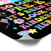 長いK前卒園幼稚園ここに来 ポスター (角)