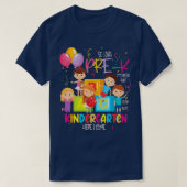 長いK前幼稚園ここに卒業来した Tシャツ (デザイン正面)