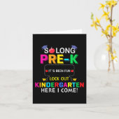 長いK前幼稚園ここ最終日 カード (黄色い花)