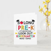 長いK前幼稚園ここ最終日 カード (黄色い花)