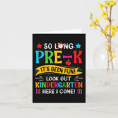 長いK前幼稚園ここ最終日 カード (黄色い花)