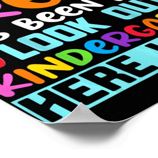 長いK前幼稚園ここ最終日 ポスター (角)