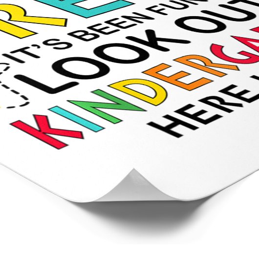 長いK前幼稚園ここ最終日 ポスター (角)