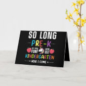 長いK前幼稚園ここ来でK前 カード (黄色い花)