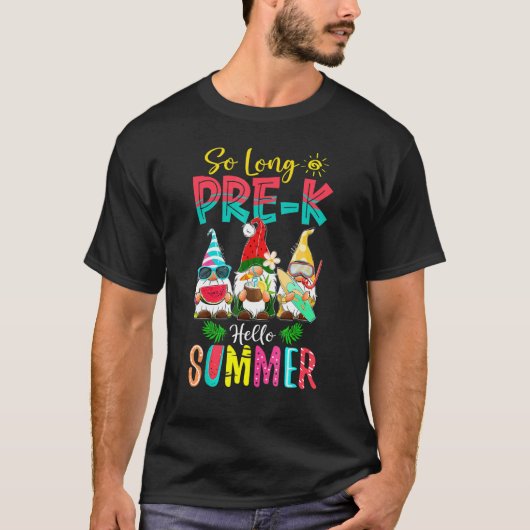 長いK前Hello夏の卒業式の最終日 Tシャツ (正面)