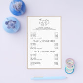 長いLash Extensionsクリーム縁ど価リスト チラシ (シングル)