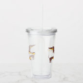 長おもしろい犬の親のかわいいダシュント アクリルタンブラー (右)