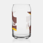 長おもしろい犬の親のかわいいダシュント ガラス缶 (左)