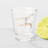 長おもしろい犬の親のかわいいダシュント ショットグラス (裏面)