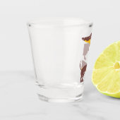 長おもしろい犬の親のかわいいダシュント ショットグラス (左)