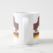 長おもしろい犬の親のかわいいダシュント ジャンボコーヒーマグカップ (裏面)