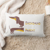 長おもしろい犬の親のかわいいダシュント ランバークッション (ブランケット)
