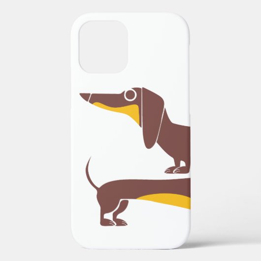 長おもしろい犬の親のかわいいダシュント Case-Mate iPhoneケース (裏面)