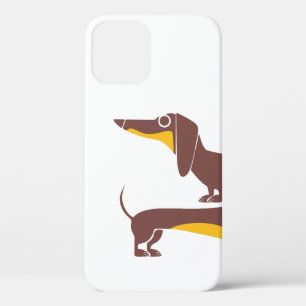 長おもしろい犬の親のかわいいダシュント iPhone 12 PROケース