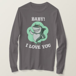 長おもしろい袖Tシャツが大好き Tシャツ