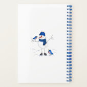 長お洒落脚雪だるま ノートブック (裏面)