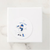 長お洒落脚雪だるま フェイバータグ (インサイチュ)