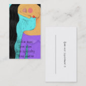 長くて素敵な美容師名刺 予約カード (正面/裏面)