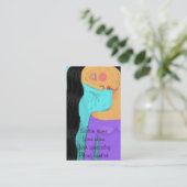 長くて素敵な美容師名刺 予約カード (スタンド正面)